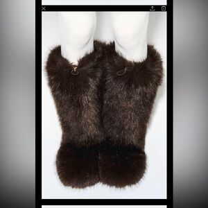 Zara Faux Fur Winter Boots - Dark Brown